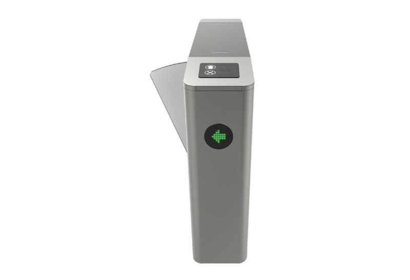 Catraca Lateral tipo Flap da serie 7000 em aço inox 304 para uso em ambientes internos cobertos com Flap em polímero de alta resistência.