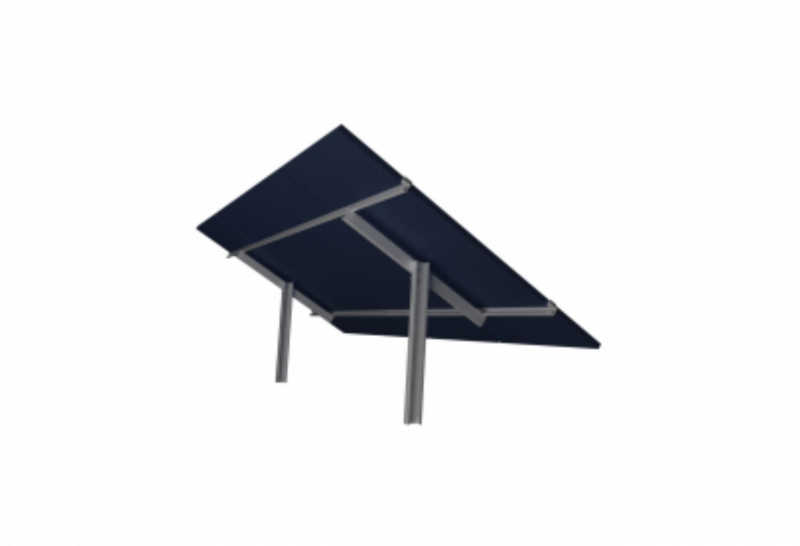 Suporte e acessórios para instalação de módulos fotovoltaicos.