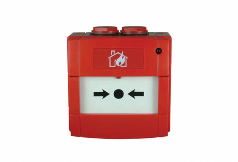 Acionador manual rearmável com isolador de curto-circuito para sistema endereçável analógico DX Connexion.