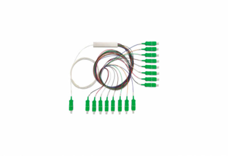 Os splitters ópticos conectorizados 1x16 SC/APC são utilizados para realizar a divisão do sinal óptico em 16 saídas ópticas SC/APC em uma rede PON.