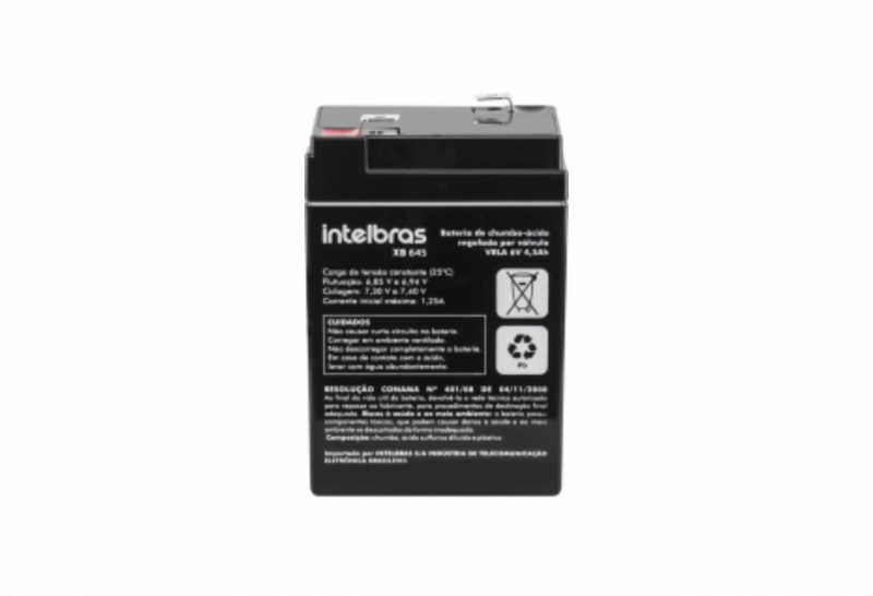 Com tensão de 6 Vdc, a XB 645 é uma bateria de chumbo-ácido, ideal para iluminação de emergência e centrais de alarme.
