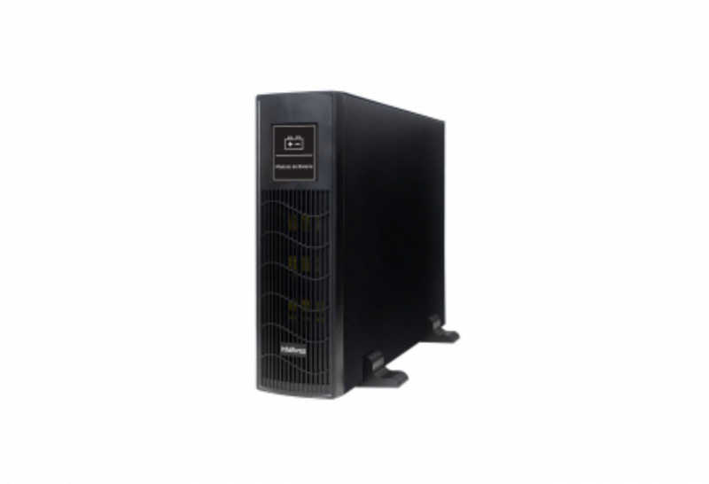 O MB 1607 192V TW é compatível com o nobreak DNB 6.0 kVA TW, tem 16 baterias 12 V 7 Ah e permite conexão de módulos em paralelo.