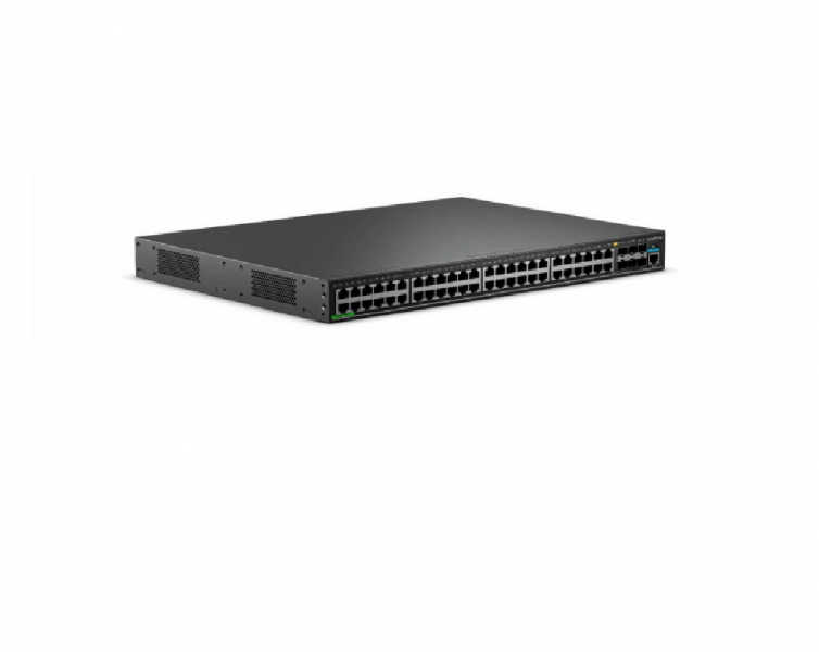 Switches gerenciáveis de alto desempenho para camada de acesso em infraestrutura de redes empresariais.