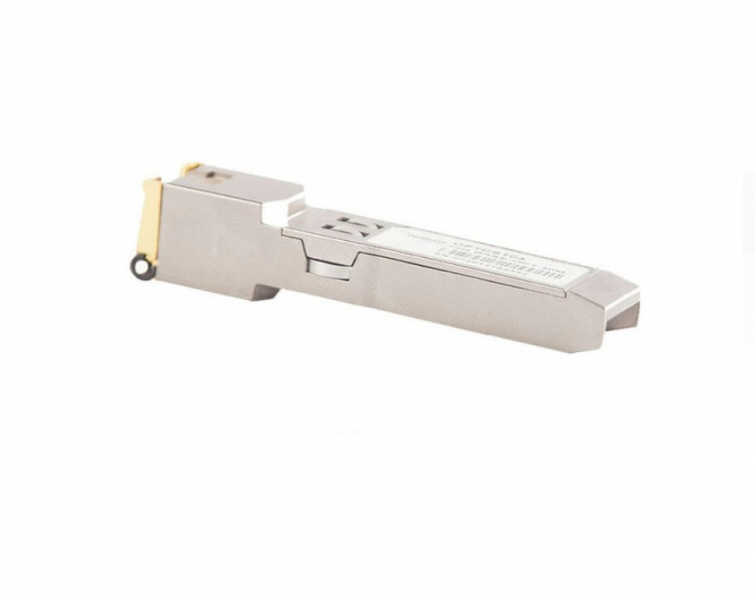 O transceptor SFP de cobre OPT-ST01 1000BASE-T é um módulo econômico que suportam taxa de dados de 1000 Mbps até 100 metros de alcance em cabo de categoria 5 de par trançado não blindado.