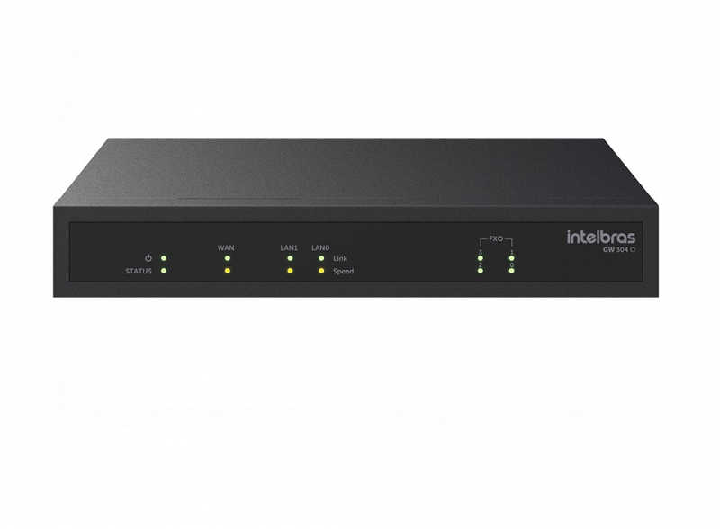 4 portas FXO, permite que empresas de todos os tamanhos criem e implementem uma solução híbrida, entre tecnologia analógica e VoIP.