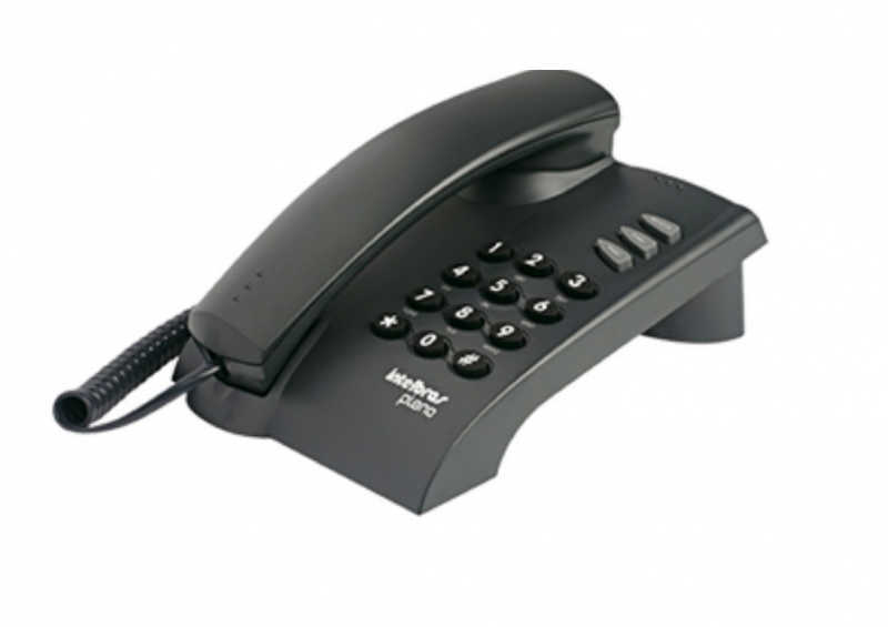 Telefone para instalação em posição em mesa ou em parede para escritórios, consultórios ou empresas