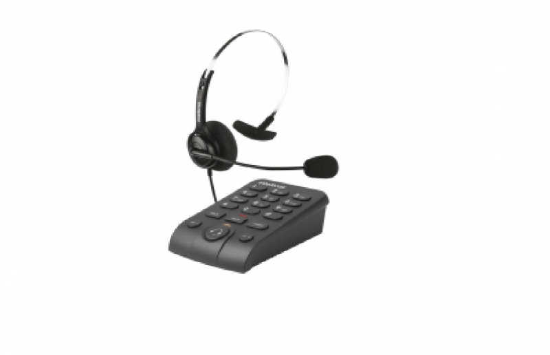 Um headset compacto, ajustável e de alto desempenho, com recursos que agilizam o atendimento dos operadores de telemarketing.