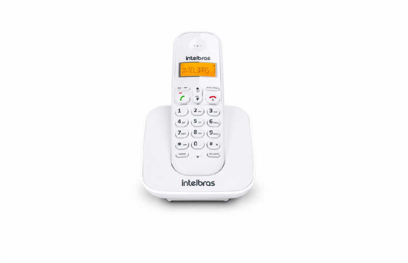 O telefone sem fio TS 3110 possui design ergonômico, display luminoso e bateria de alta duração.