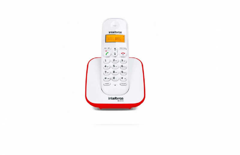 O telefone sem fio TS 3110 possui design ergonômico, display luminoso e bateria de alta duração.