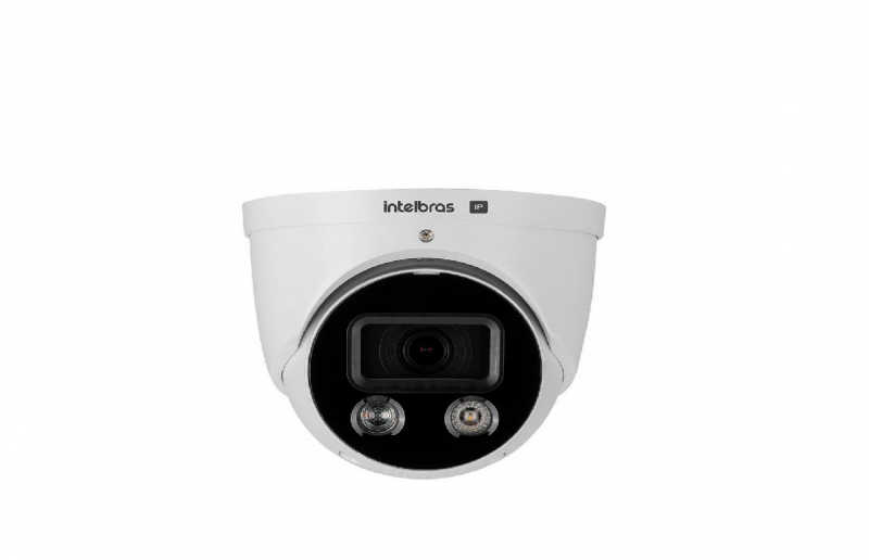 Ideal para ambientes externos, capta imagens em alta definição mesmo no escuro e possui Inteligência Artificial.