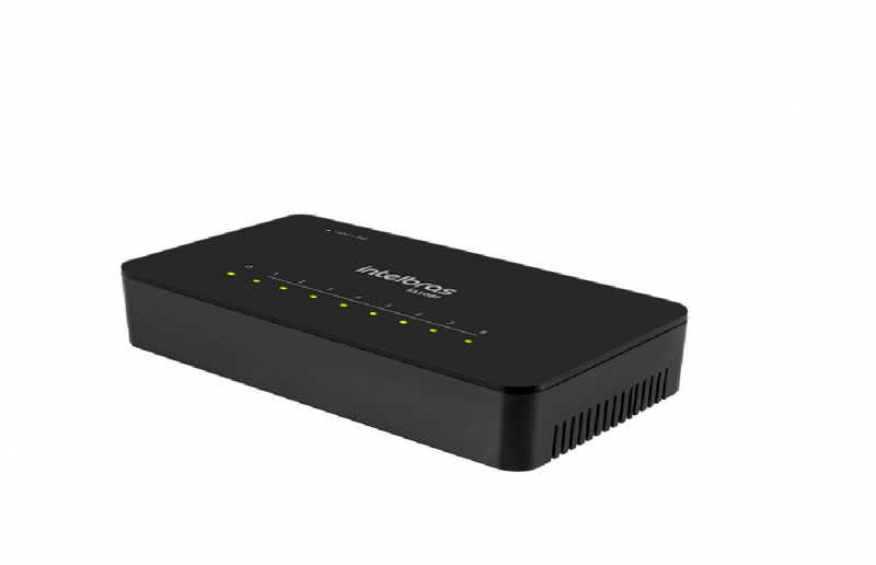 O S1108F conta com 8 portas Fast Ethernet 10/100 Mbps para o compartilhamento de internet com até 8 dispositivos.