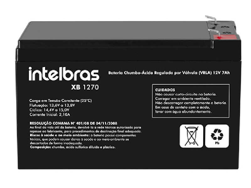 Com tensão de 12 Vdc, capacidade de 7 Ah a bateria foi desenvolvida para alimentar equipamentos de segurança eletrônica, informática e telecom.
