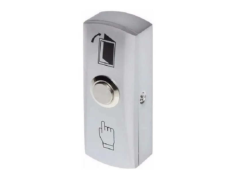 O Botão de saída inox com caixa é um produto complementar para sistemas de controles de acesso, auxiliando na liberação de portas.
