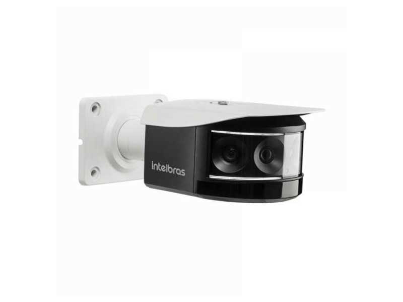 Com 4 sensores que geram uma imagem de 180°, a câmera VIP 7180 B é ideal para o monitoramento panorâmico de grandes perímetros.