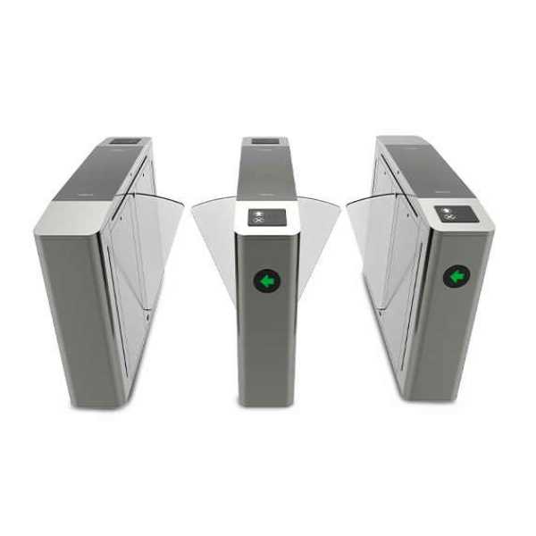 Com flaps de alta velocidade, a catraca flap permite o fluxo de até 35 pessoas por minuto.
