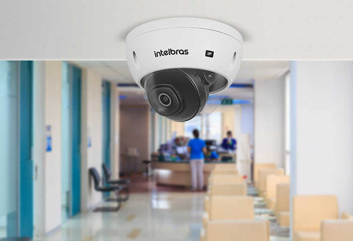 A câmera VIP 3240 D IA dome com inteligência artificial é equipada com sensor de imagem de alta sensibilidade noturna.