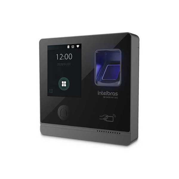O controlador de acesso SS 3430 MF BIO funciona em modo stand alone ou por gerenciamento do software InControl Web. Possui abertura por cartão de proximidade.