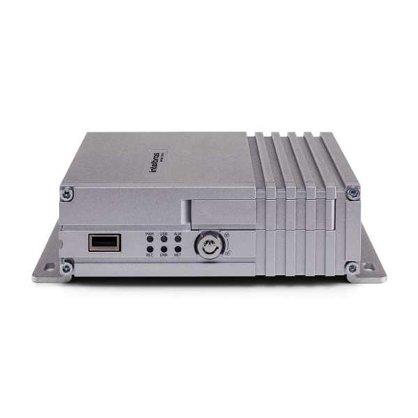 MVD 5208 GW é um gravador de vídeo com 8 canais, desenvolvido especialmente para uso em veículos.