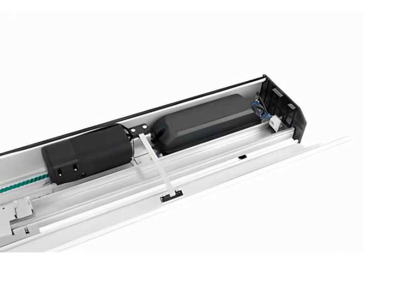 O automatizador Bona Flash Brushless pode ser aplicado em portais sociais deslizantes de uma ou duas folhas de vidro ou caixilhadas (com requadro).